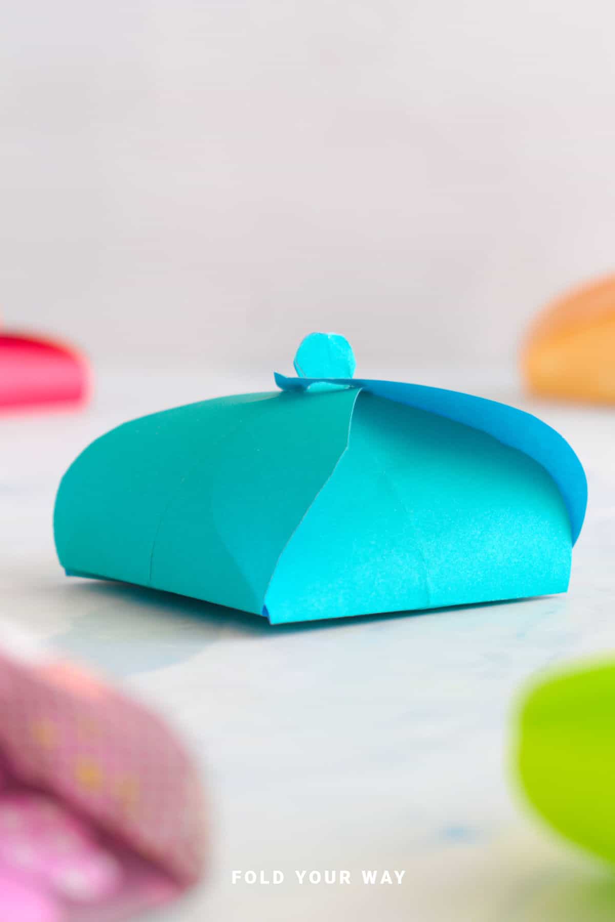 Blue gift box.