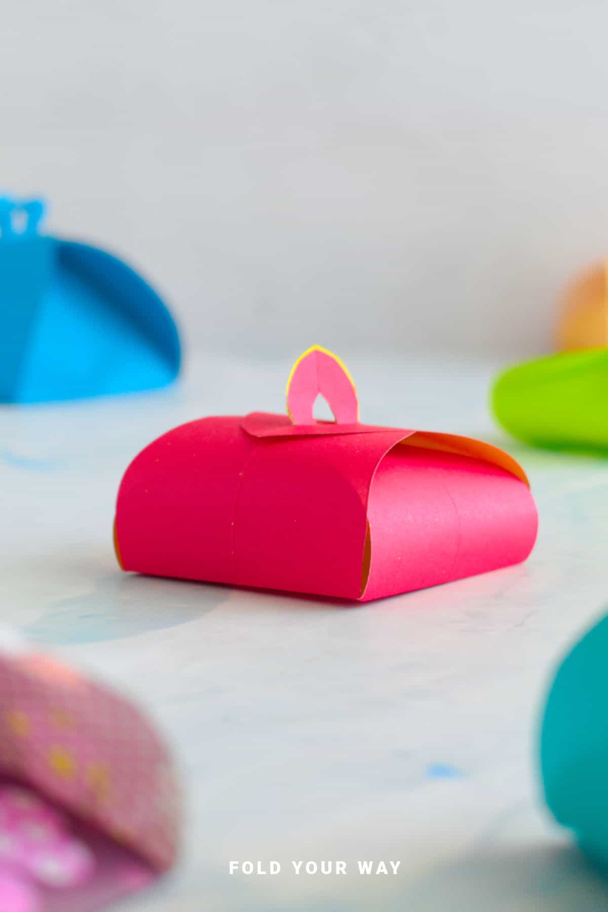 Red gift box.