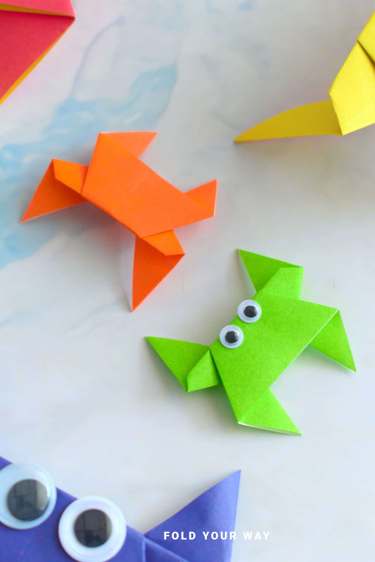 Origami crabs.