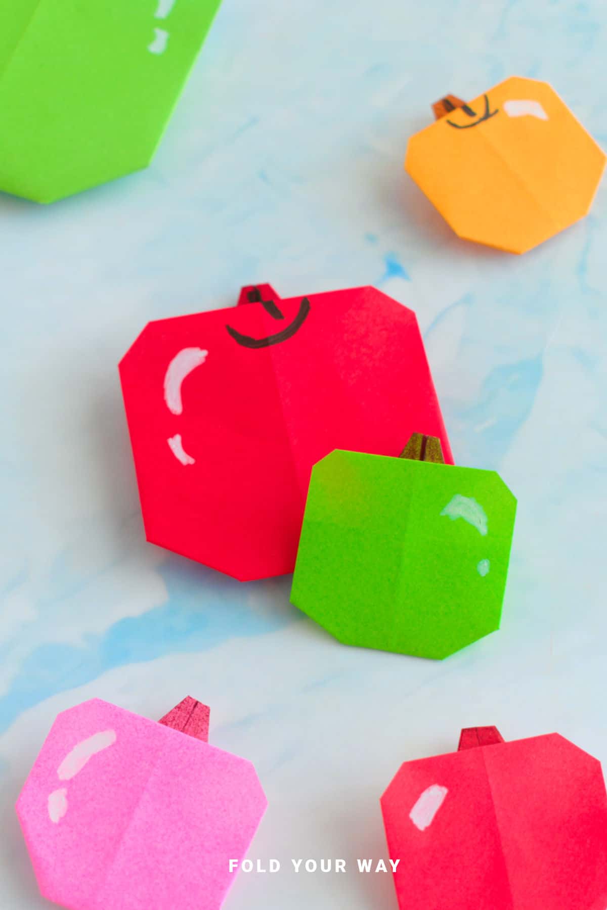 Origami apples.