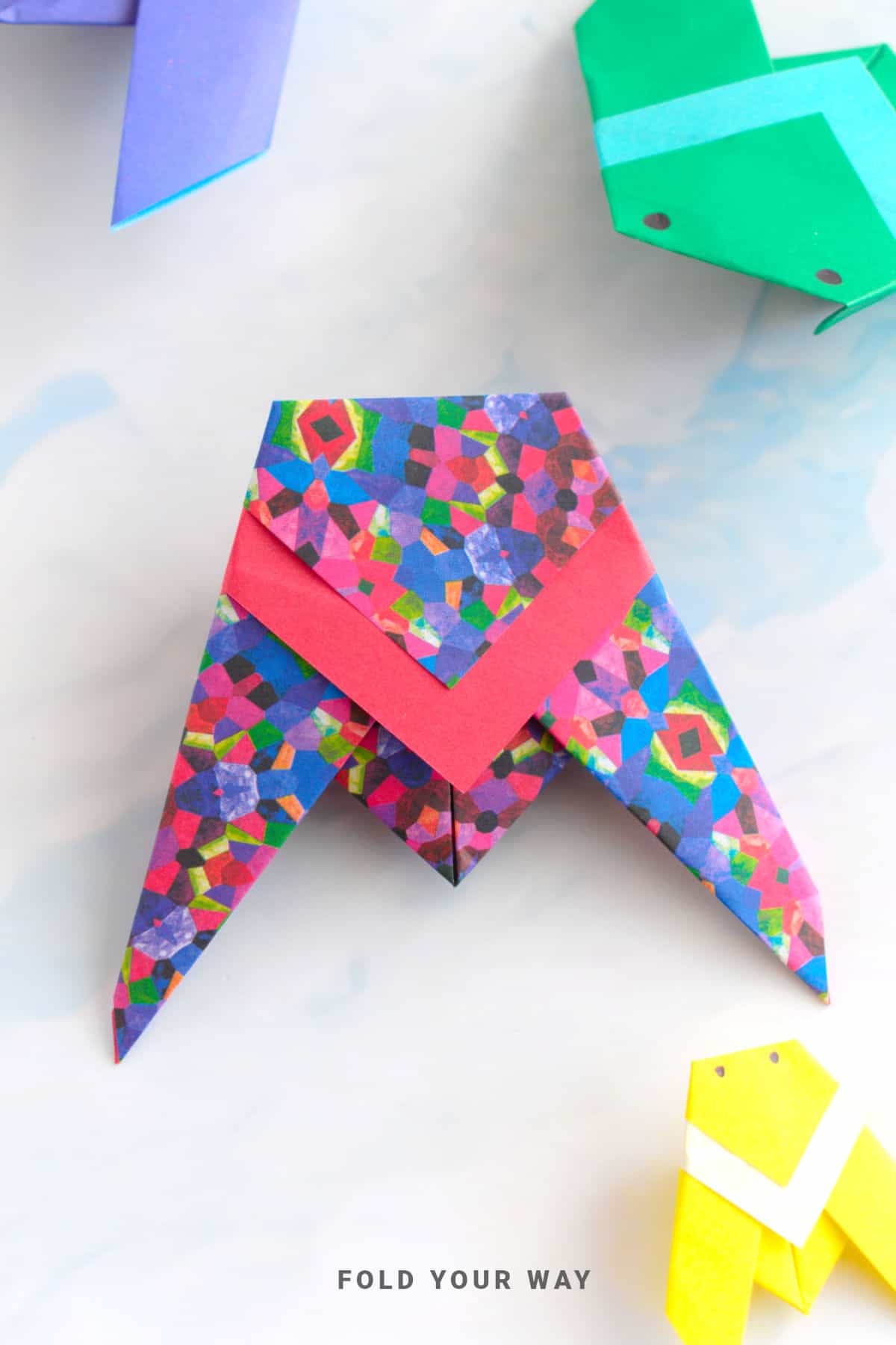 Origami cicada.