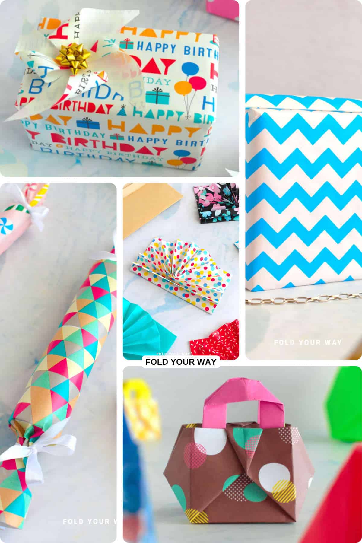 Birthday gift wrapping ideas.