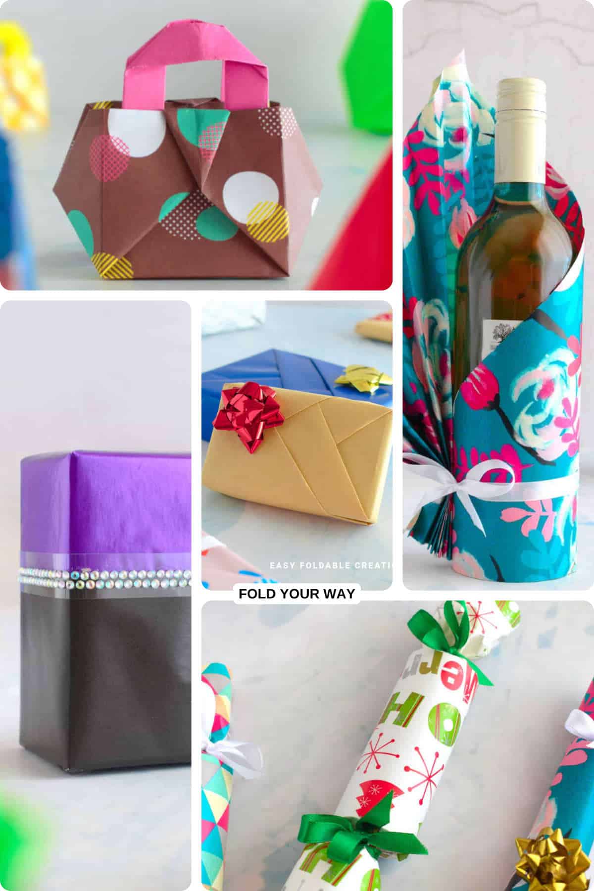 Wrapped gifts for Christmas.