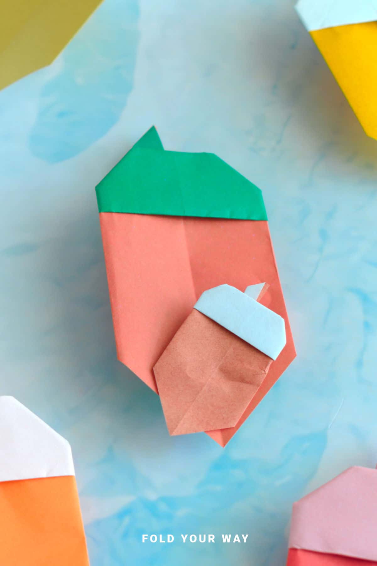 Origami acorns.