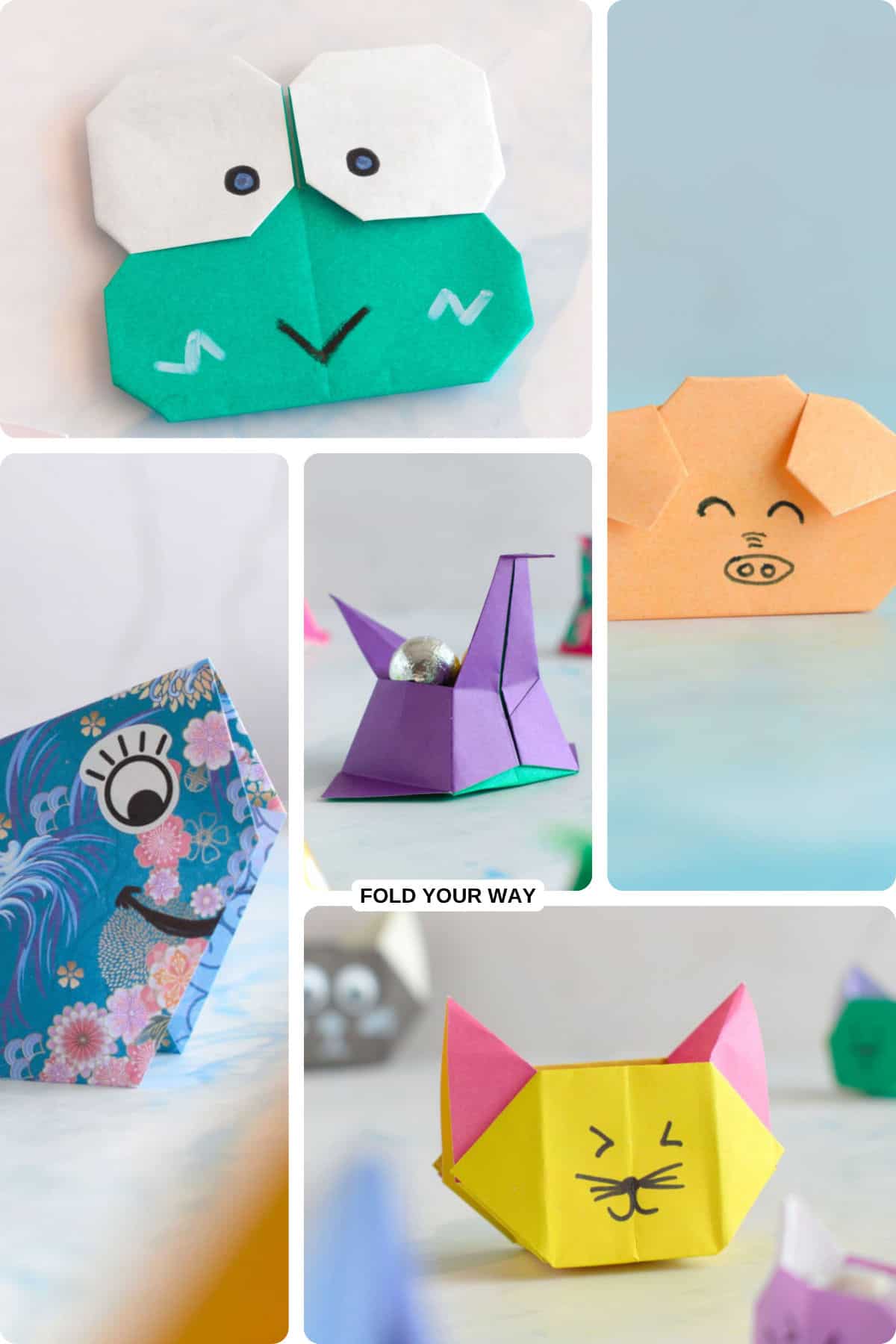 Cute origami projects.