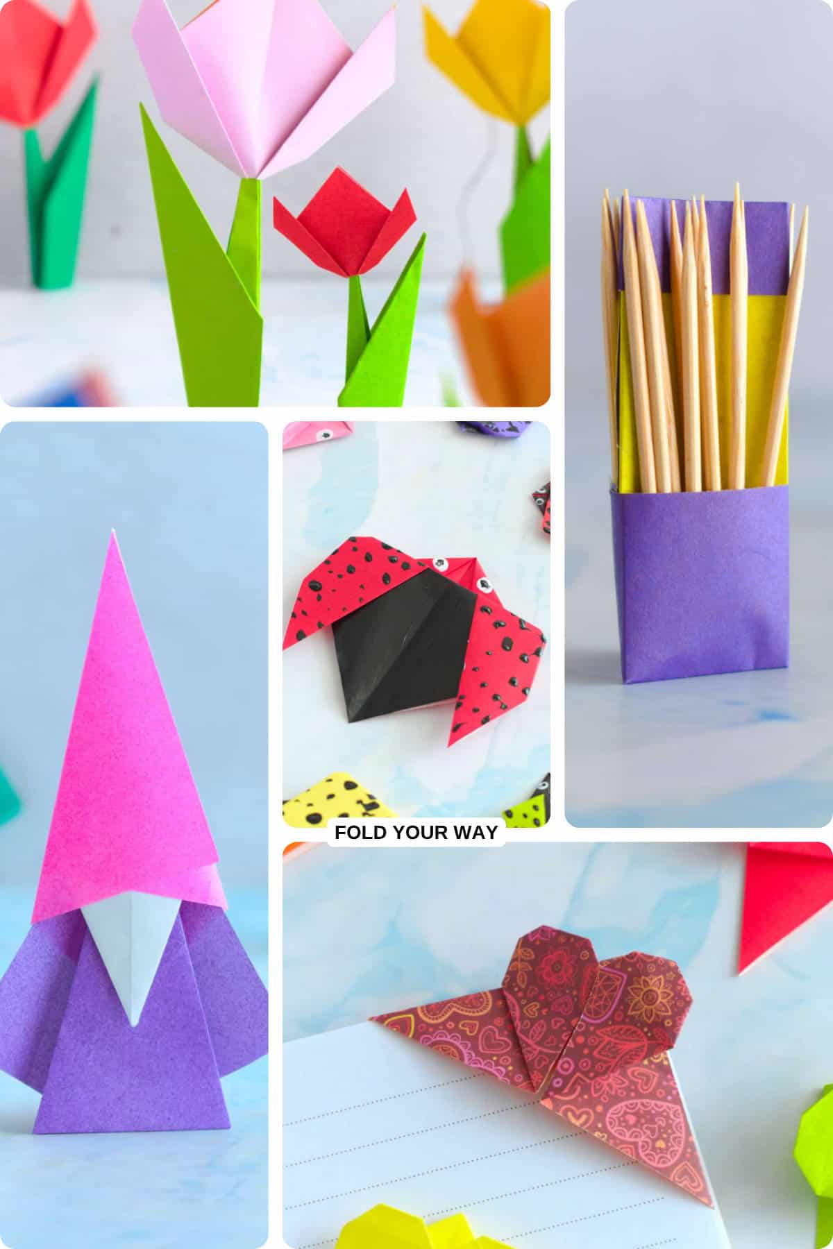 Origami projects.