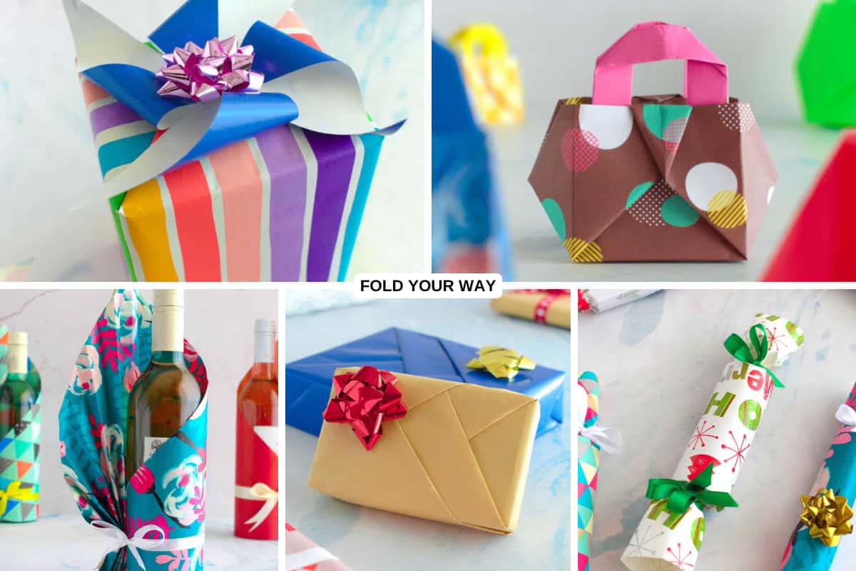 Gift wrapping ideas for Christmas.