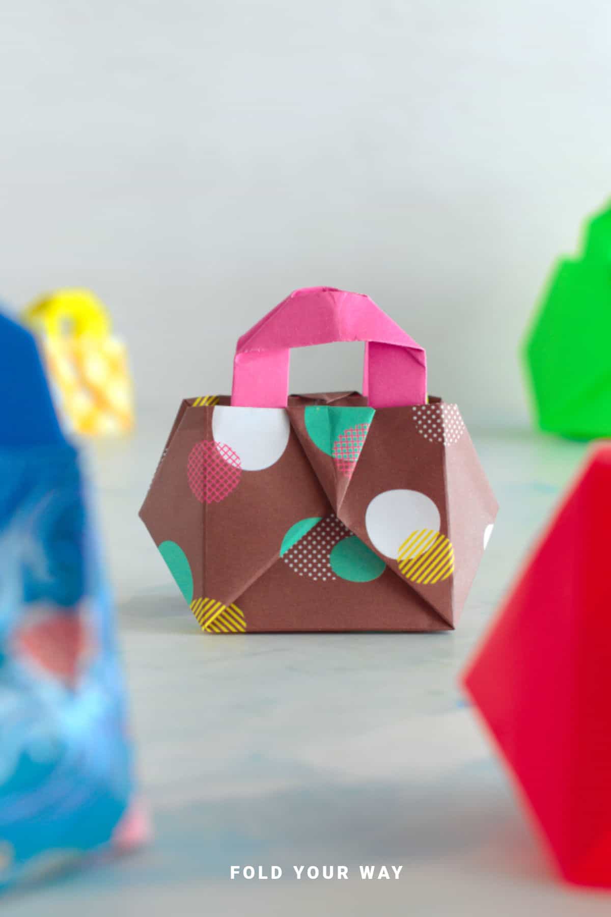 Paper gift bag.