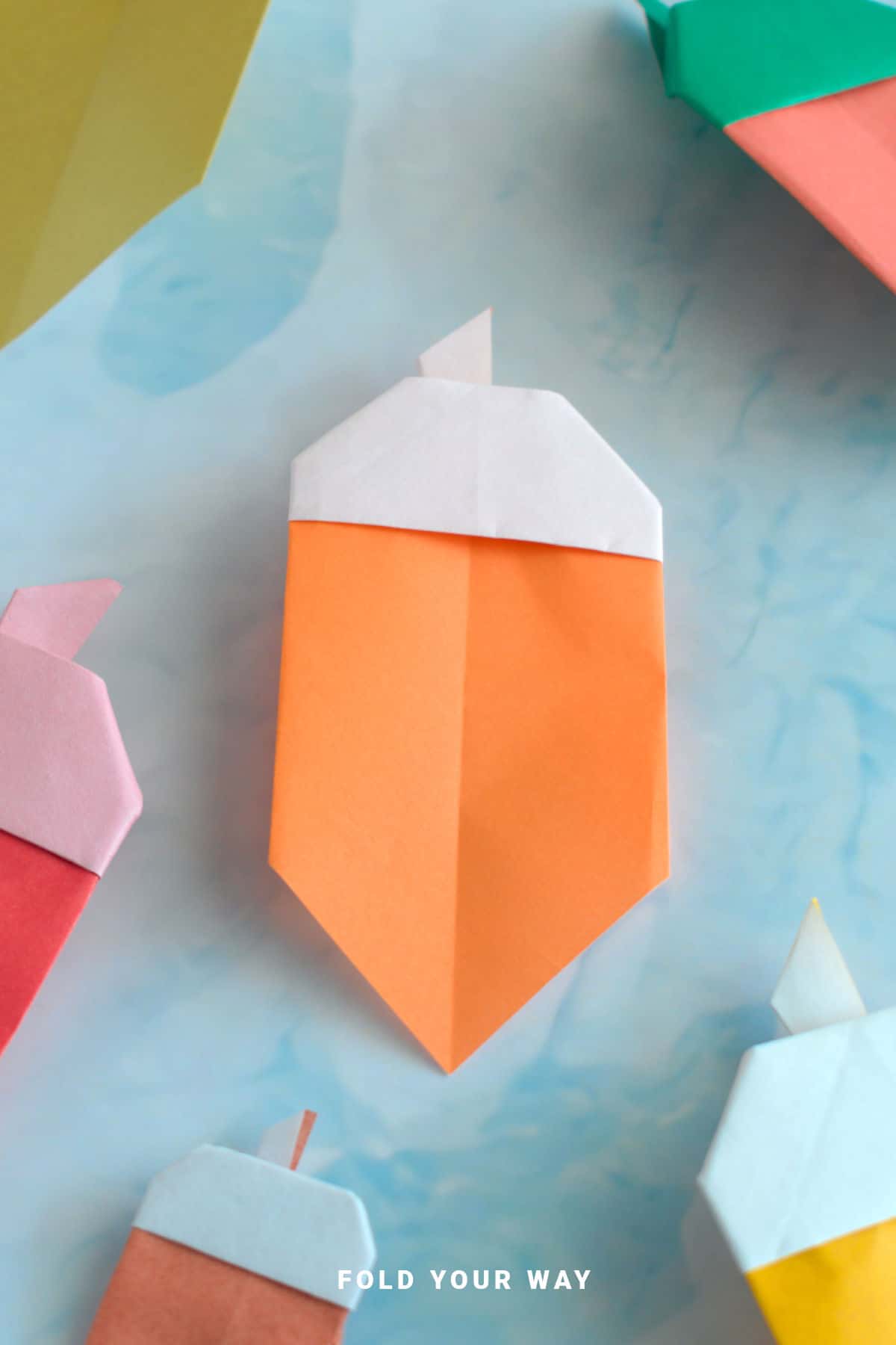 Origami acorn.