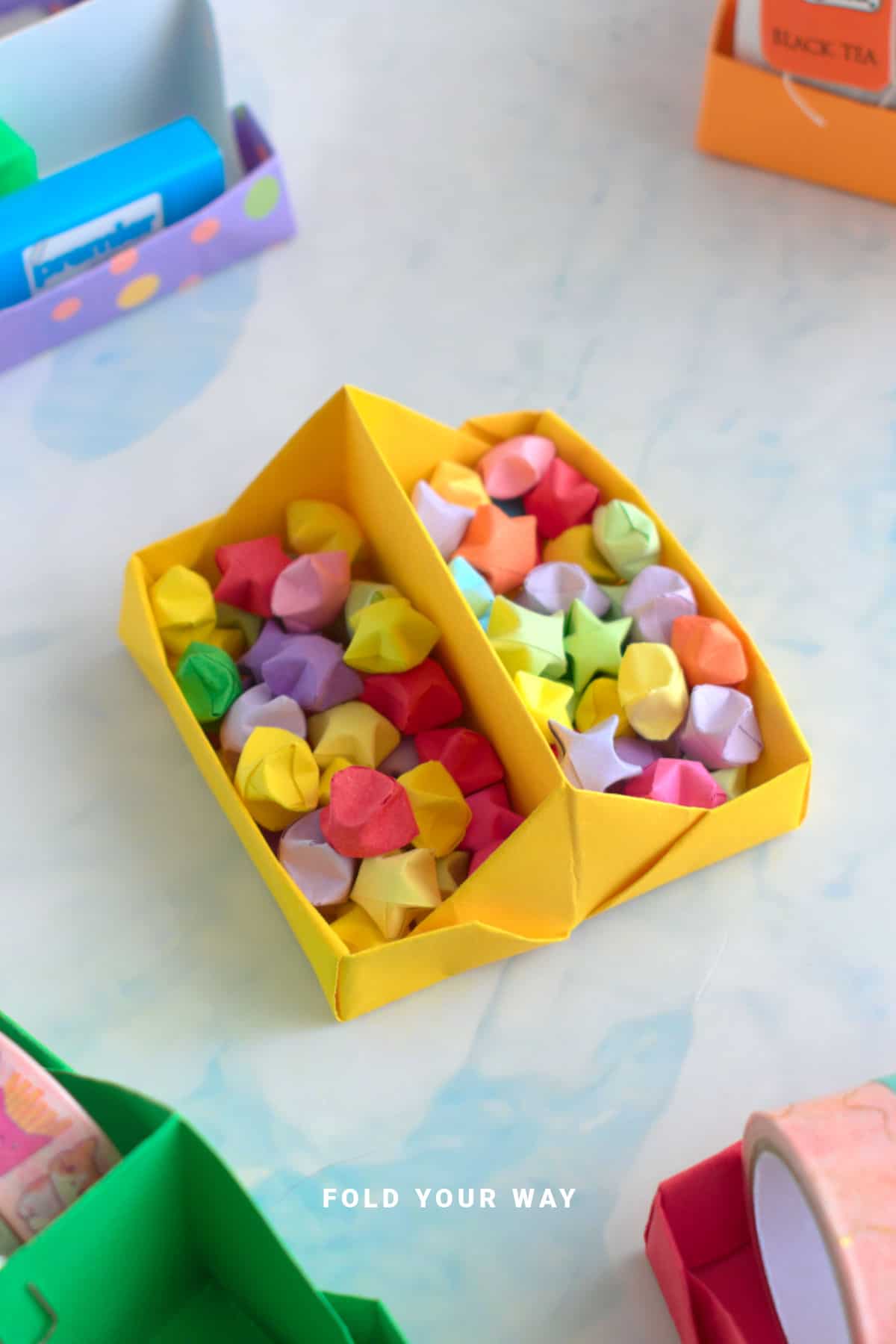 Origami tray.