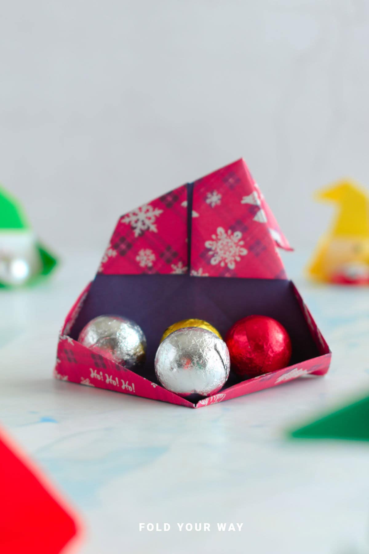Origami Santa box.