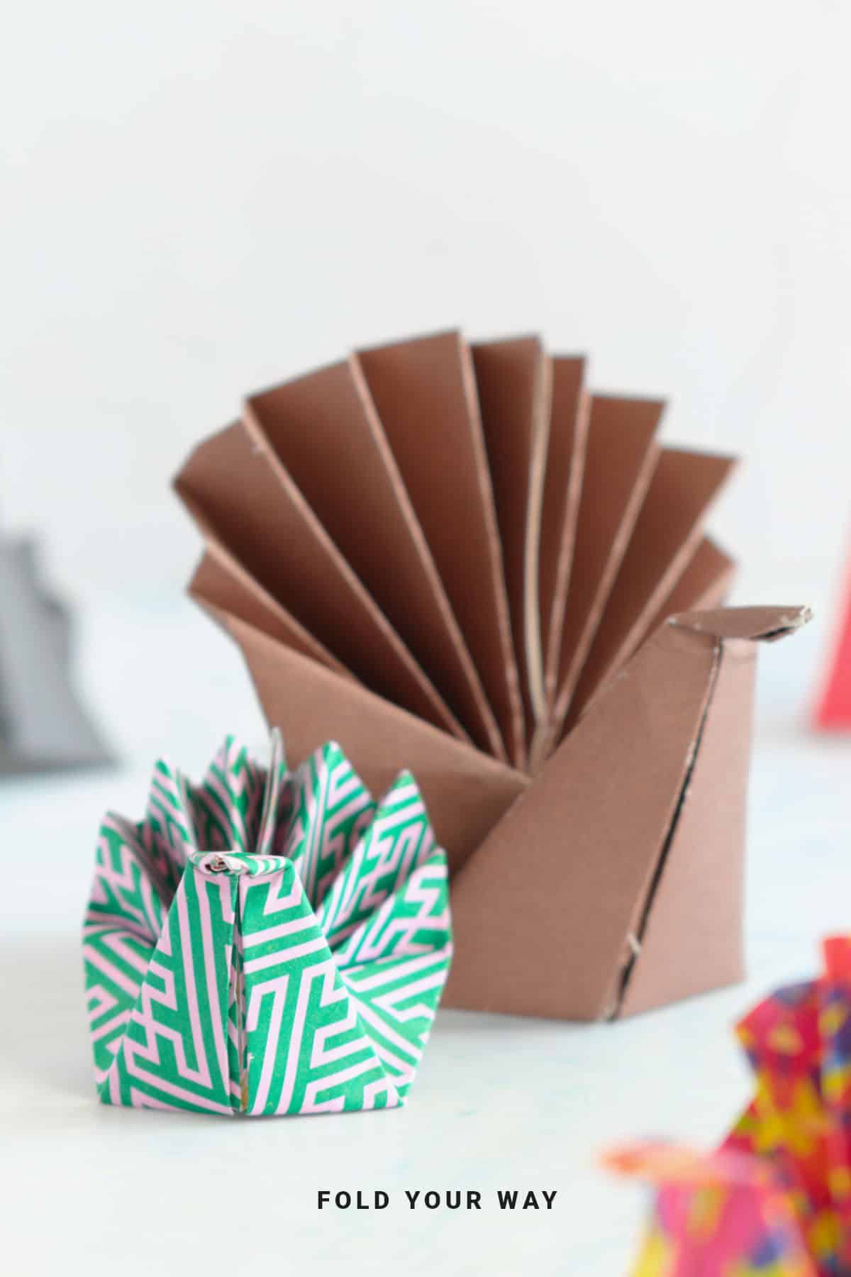 Origami turkeys.
