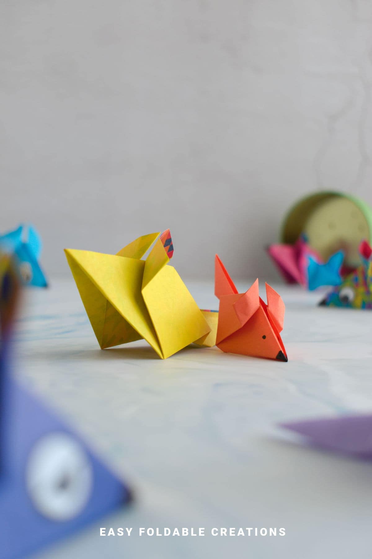 Origami mice.