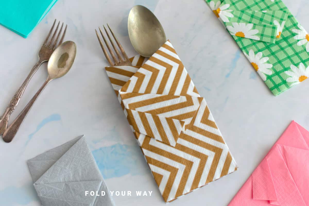 Pocket napkin fold.