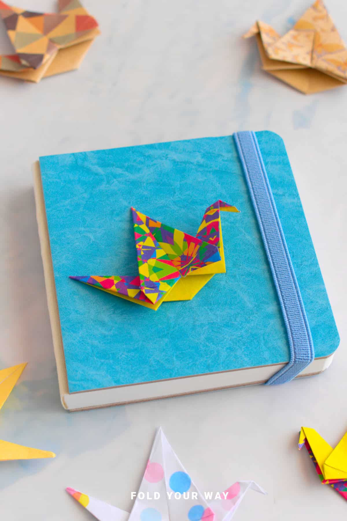 Paper crane bookmarks.