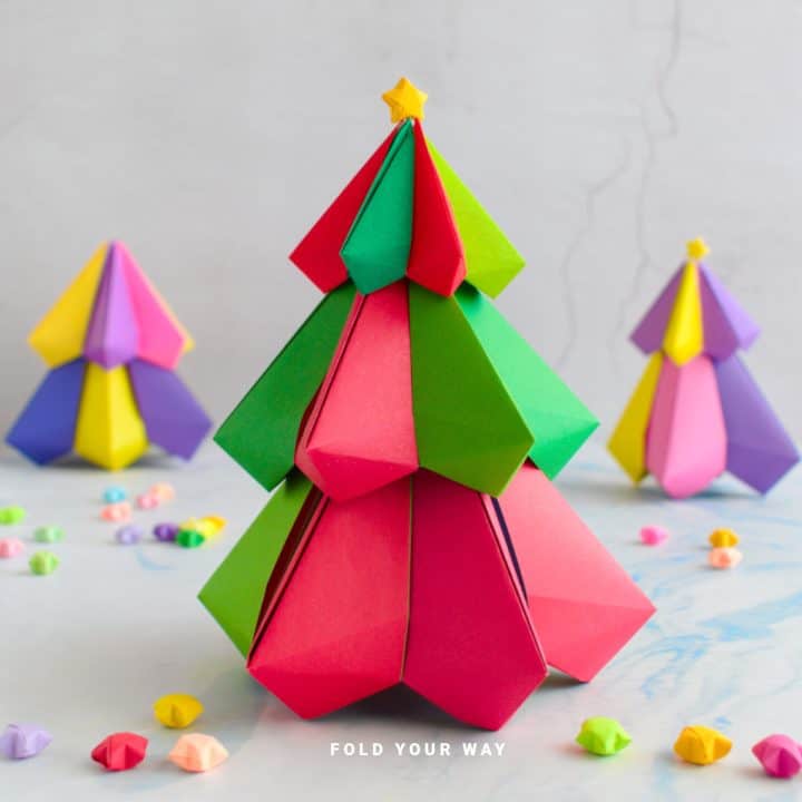 Origami Christmas tree.