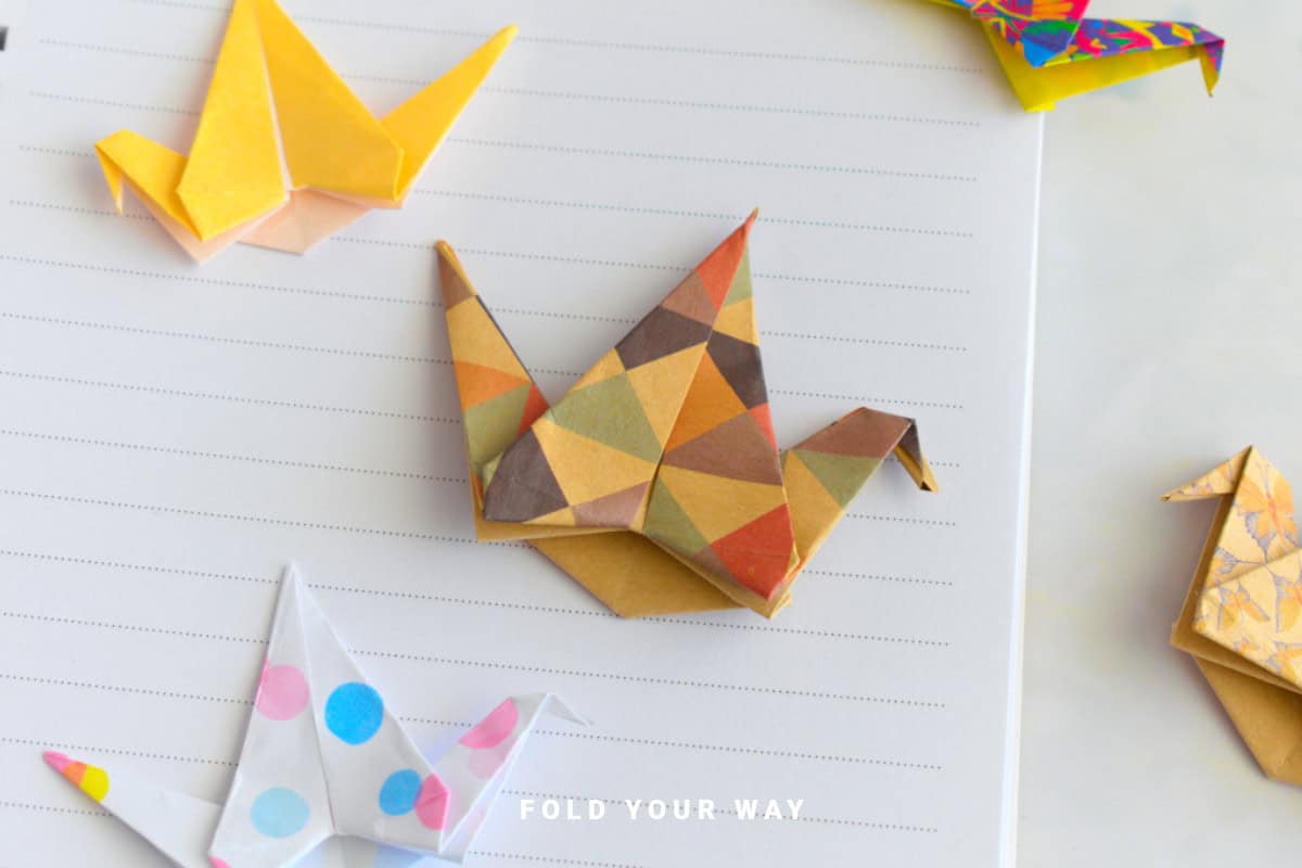 Origami bookmark.