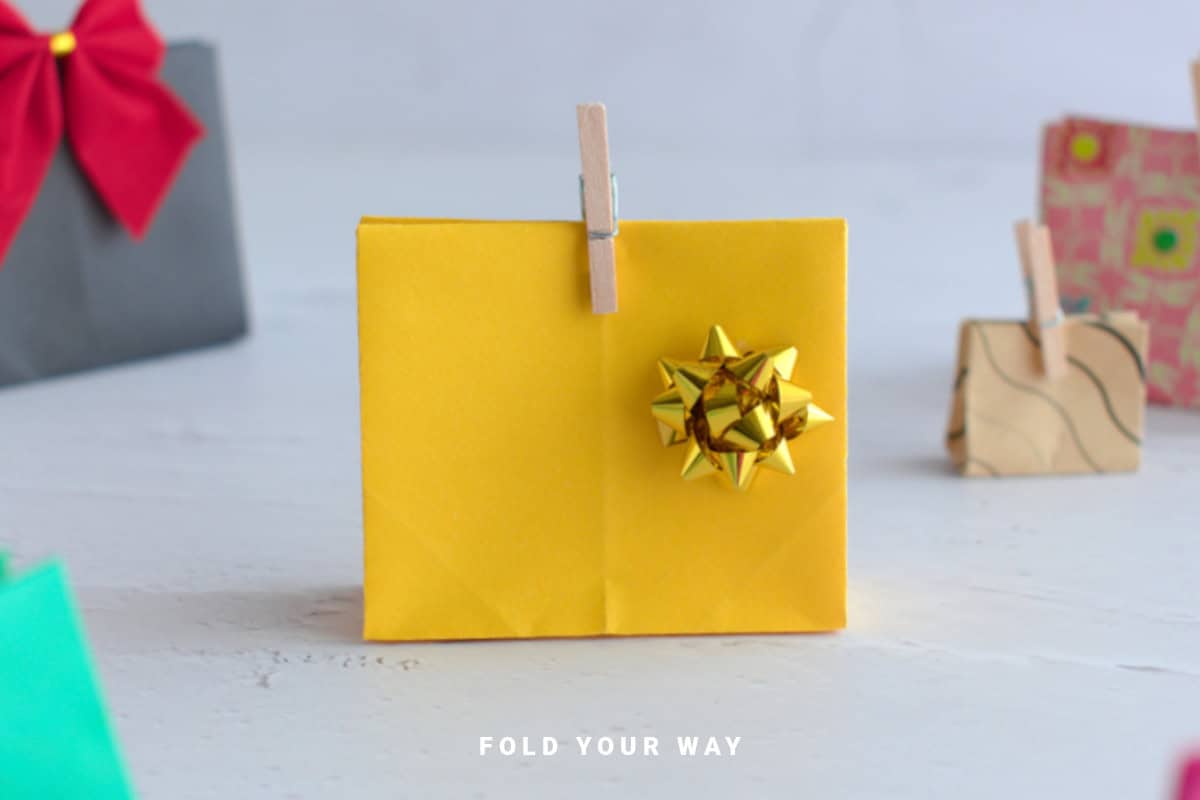 Paper gift bag.