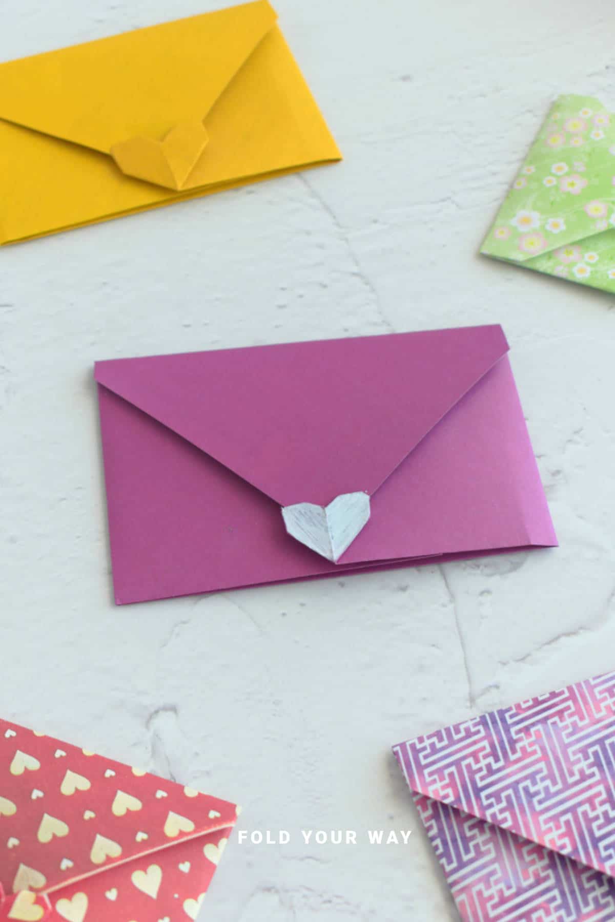 Origami envelope.