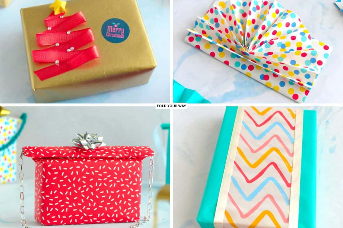 Collection of gift wrapping ideas.