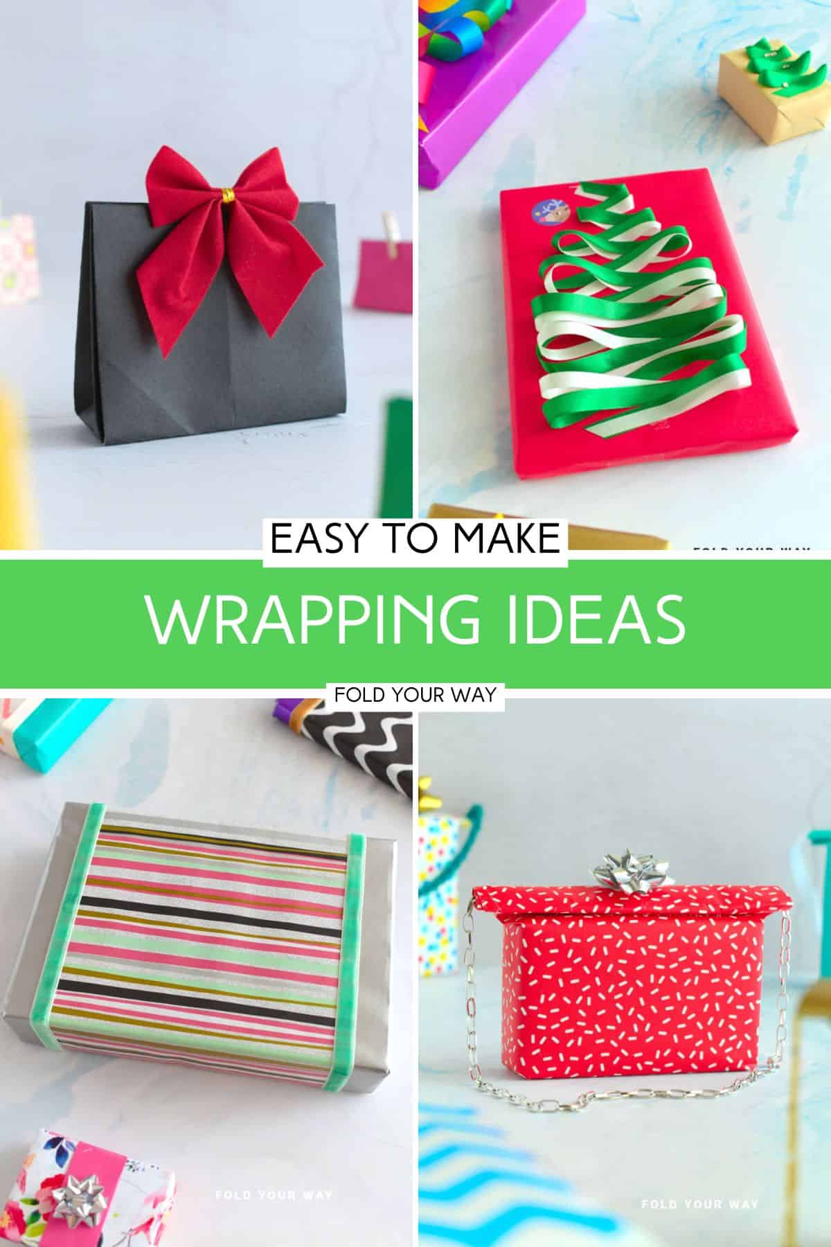 Collection of gift wrapping ideas.
