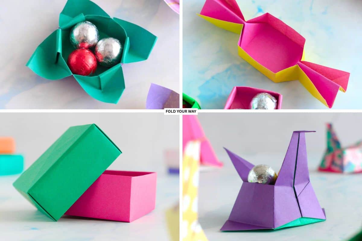 Origami boxes.