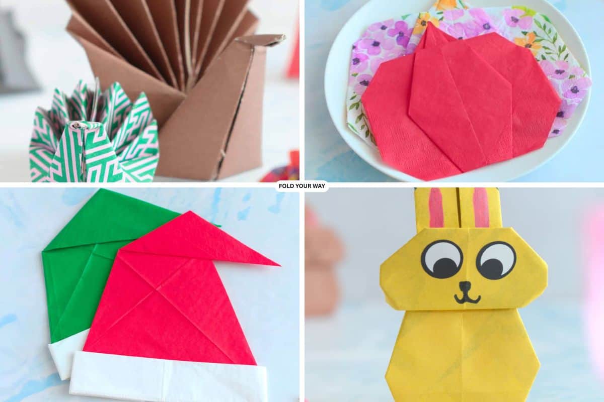 Collection of seasonal paper crafts.